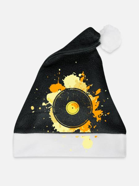 Vinyl - Weihnachtsmütze - Schwarz/Weiß