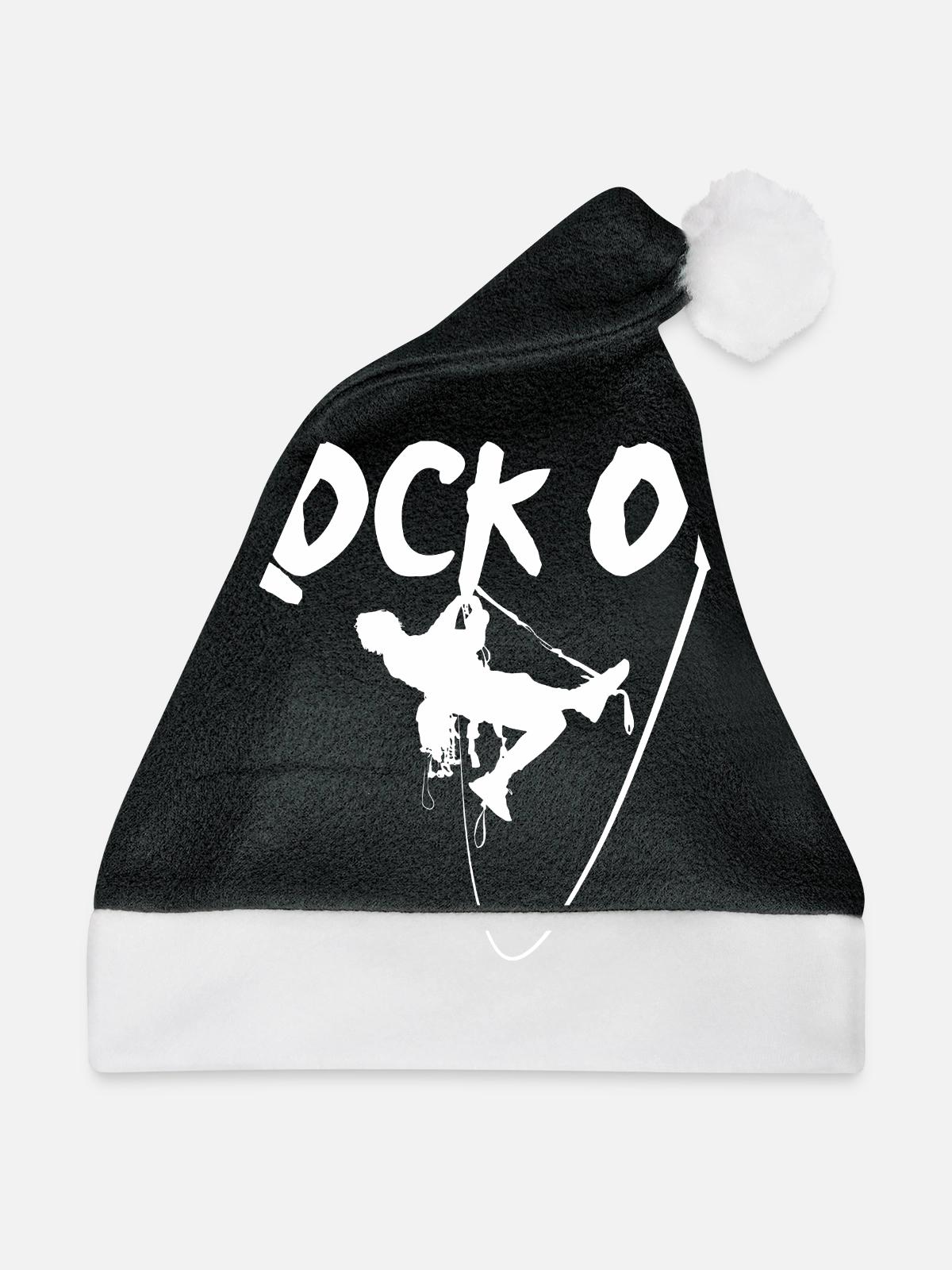 Klettern - Weihnachtsmütze - Schwarz/Weiß - Vorne