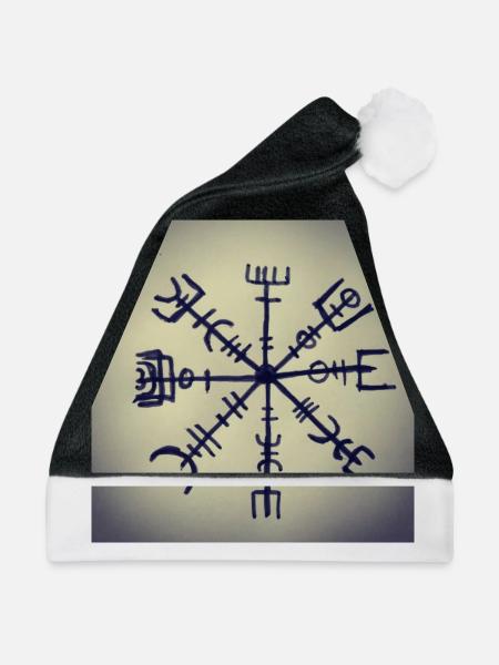 Wikinger Runen - Weihnachtsmütze - Schwarz/Weiß