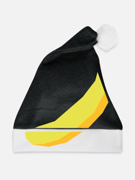 Banane Vektor - Weihnachtsmütze - Schwarz/Weiß