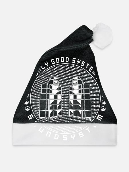 The only good system is a soundsystem Tekno 23 - Weihnachtsmütze - Schwarz/Weiß - Vorne