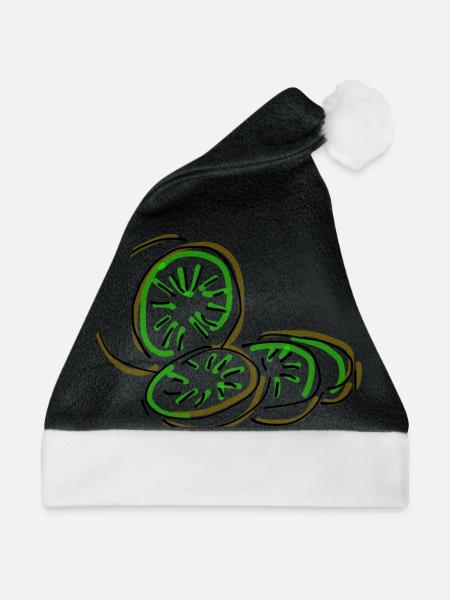 Kiwi - Weihnachtsmütze - Schwarz/Weiß