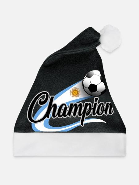 ARGENTINA SOCCER - Weihnachtsmütze - Schwarz/Weiß - Vorne
