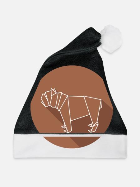 boxer - Weihnachtsmütze - Schwarz/Weiß