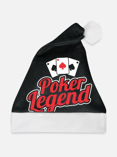 POKER LEGEND - Weihnachtsmütze - Schwarz/Weiß