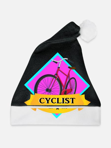 Fahrrad - Weihnachtsmütze - Schwarz/Weiß