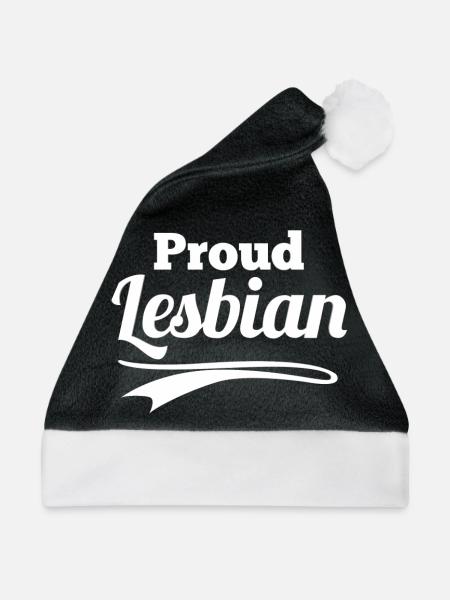 proud lesbian - Weihnachtsmütze - Schwarz/Weiß