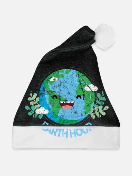 Earth Day - Weihnachtsmütze - Schwarz/Weiß