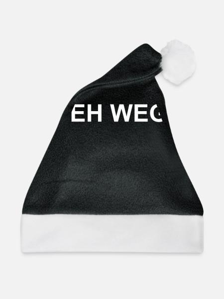 geh weg! - Weihnachtsmütze - Schwarz/Weiß - Vorne