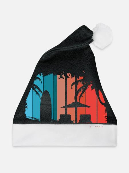 Strand - Weihnachtsmütze - Schwarz/Weiß