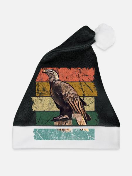 Adler - Weihnachtsmütze - Schwarz/Weiß