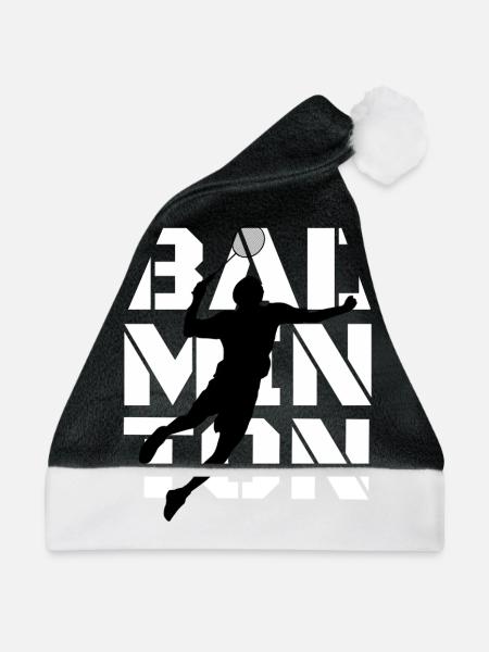 Badminton - Weihnachtsmütze - Schwarz/Weiß