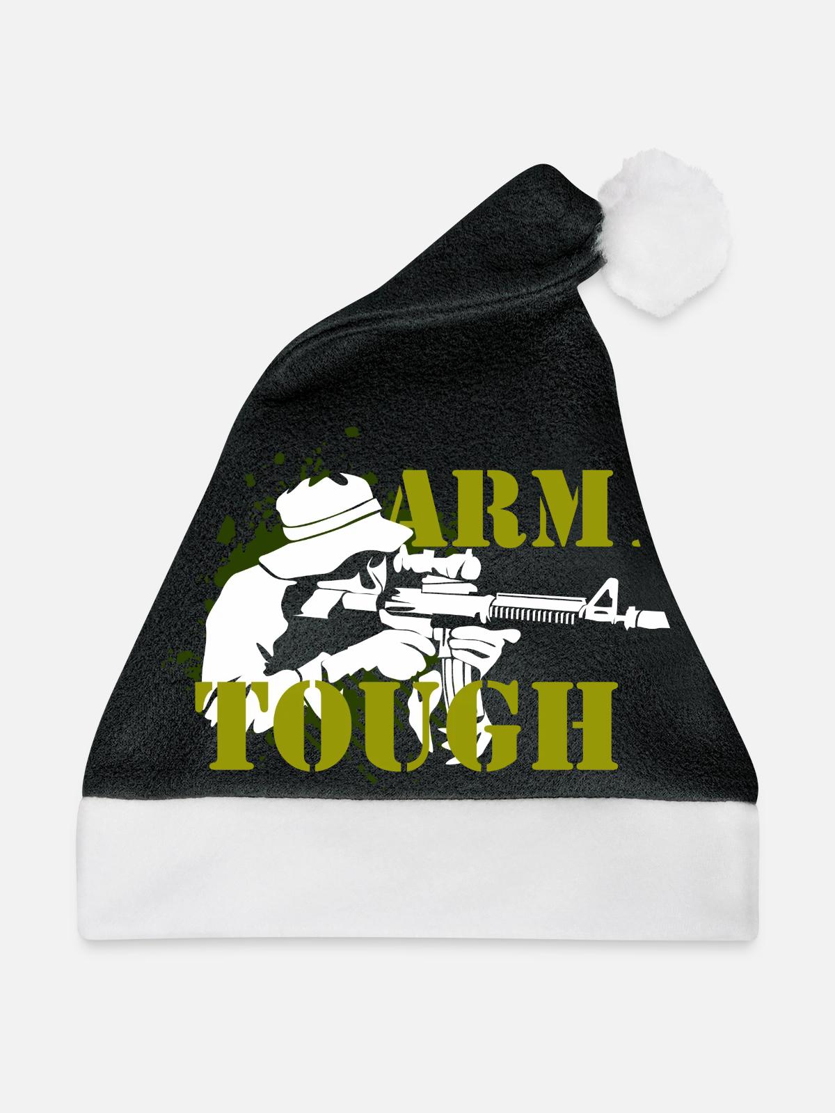 Armee - Weihnachtsmütze - Schwarz/Weiß - Vorne