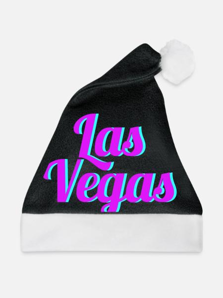 LAS VEGAS - Weihnachtsmütze - Schwarz/Weiß - Vorne