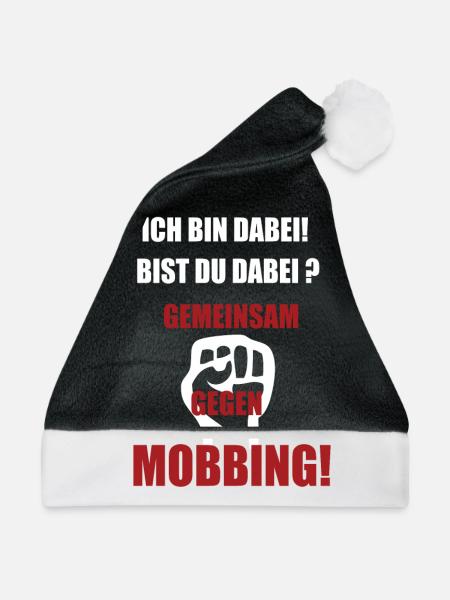 Gemeinsam Gegen Mobbing - Weihnachtsmütze - Schwarz/Weiß