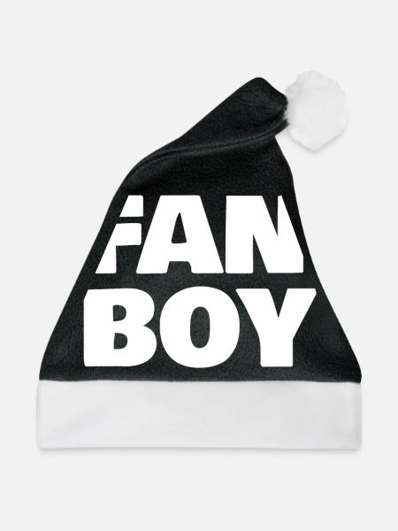 Fan Boy - Weihnachtsmütze - Schwarz/Weiß - Vorne