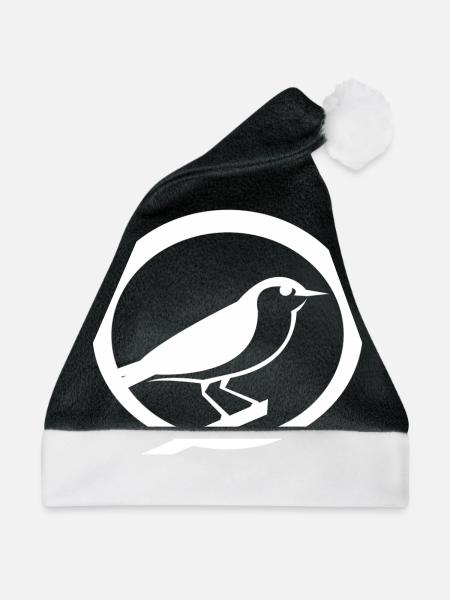 Vogel - Weihnachtsmütze - Schwarz/Weiß