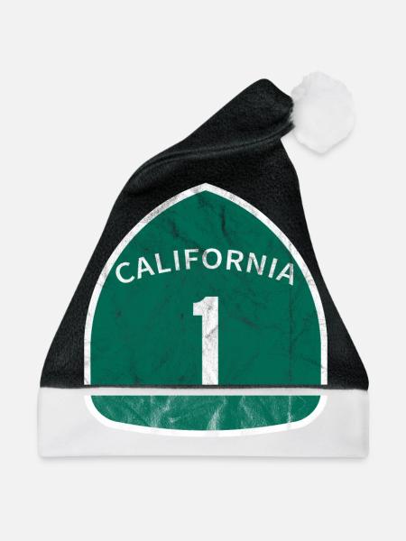 Highway Number One - Weihnachtsmütze - Schwarz/Weiß