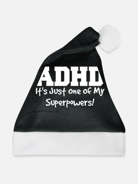 ADHS - Weihnachtsmütze - Schwarz/Weiß - Vorne
