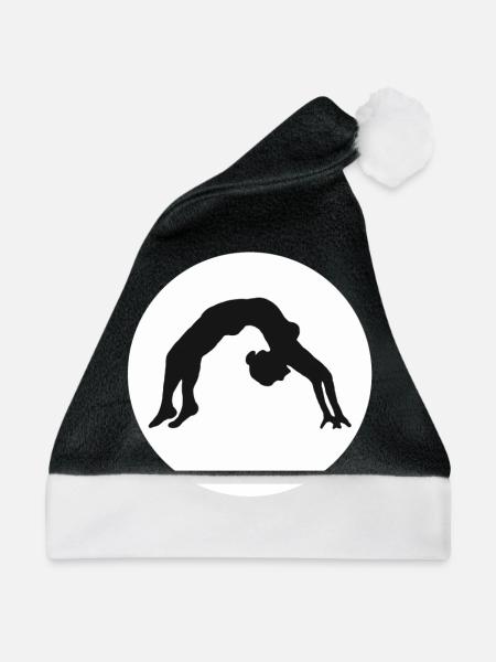 Turnen Geschenkidee für sportliche Mädchen Tanzen - Weihnachtsmütze - Schwarz/Weiß