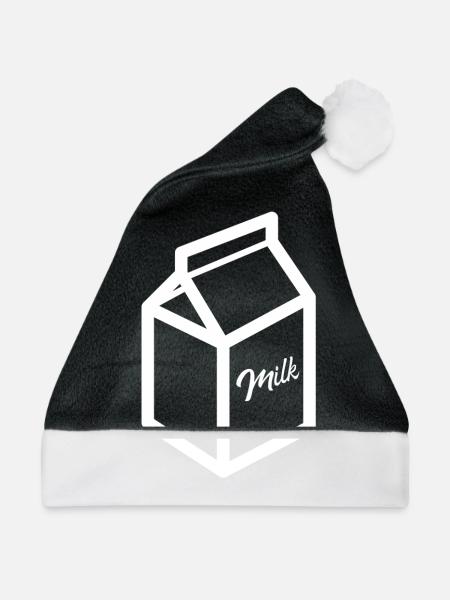 MILCH - Weihnachtsmütze - Schwarz/Weiß - Vorne