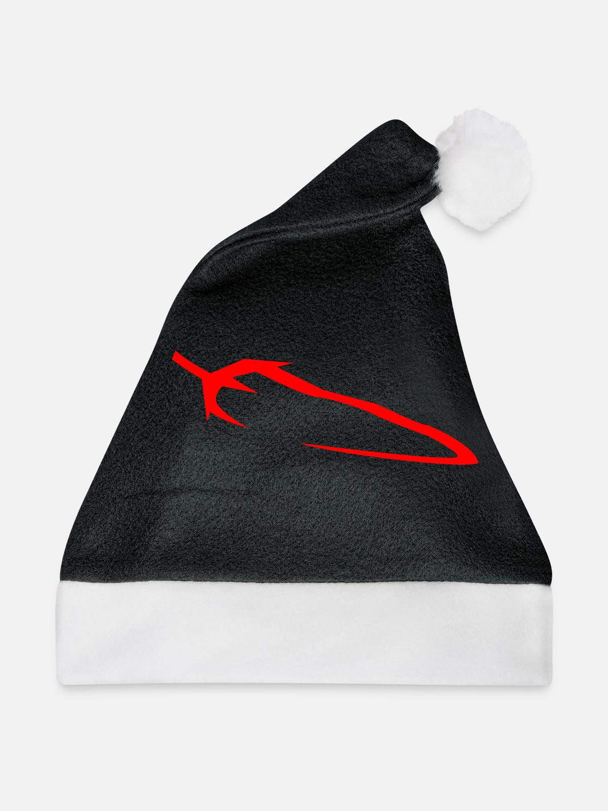 Chili - Weihnachtsmütze - Schwarz/Weiß - Vorne
