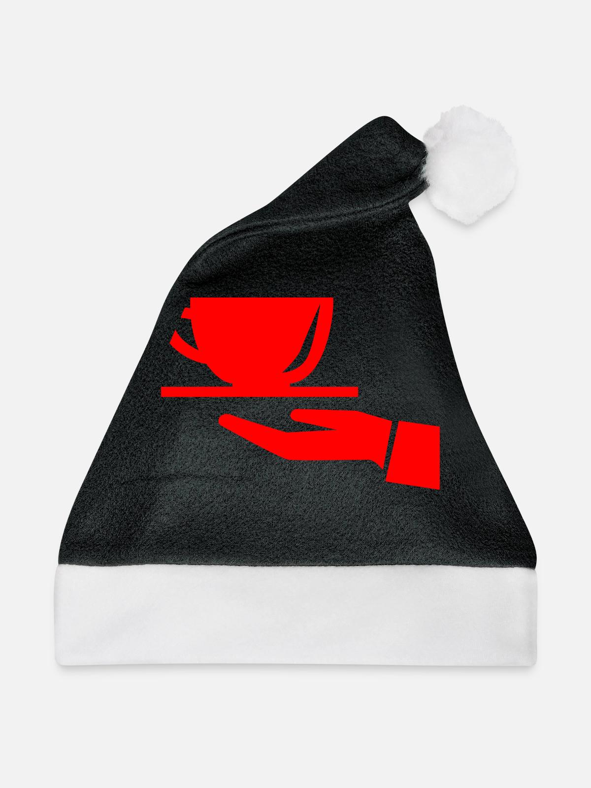 Kellner - Weihnachtsmütze - Schwarz/Weiß - Vorne