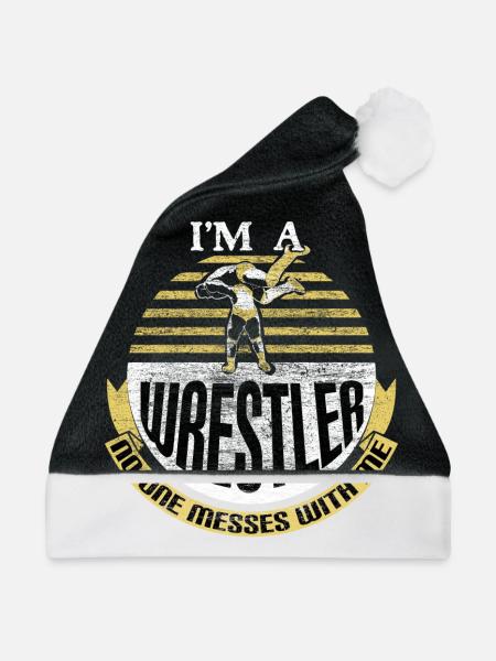 Wrestling Ringer - Weihnachtsmütze - Schwarz/Weiß