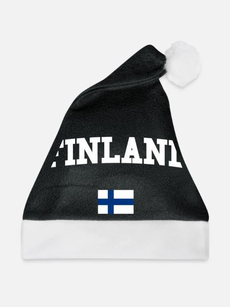 FINNLAND - Weihnachtsmütze - Schwarz/Weiß