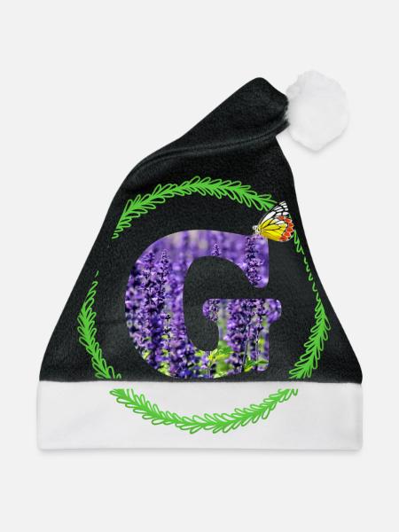 lavendel g - Weihnachtsmütze - Schwarz/Weiß