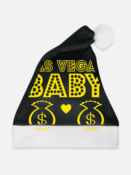 Las Vegas Baby Cash - Weihnachtsmütze - Schwarz/Weiß - Vorne
