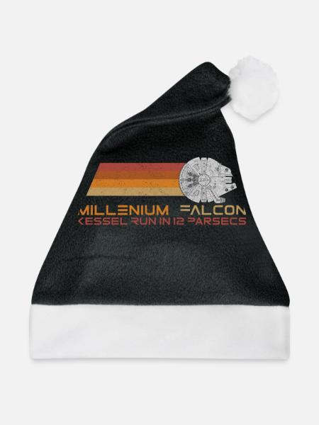 12 Parsecs - Weihnachtsmütze - Schwarz/Weiß