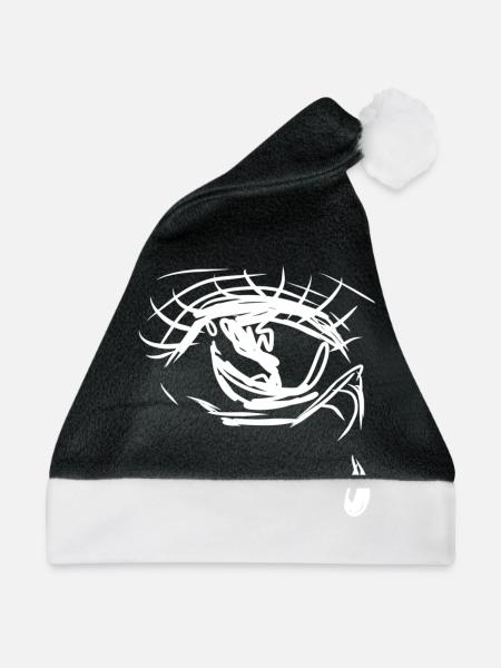 traurig träne - Weihnachtsmütze - Schwarz/Weiß - Vorne