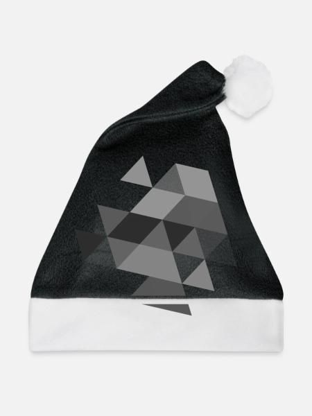 dreieck symbol muster symbol - Weihnachtsmütze - Schwarz/Weiß - Vorne