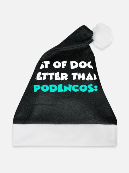 Podencos - Weihnachtsmütze - Schwarz/Weiß