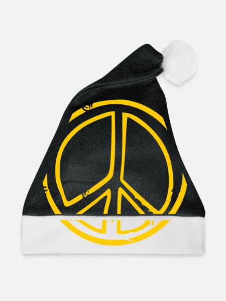 Peacezeichen - Weihnachtsmütze - Schwarz/Weiß