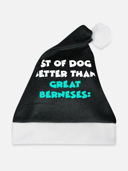 Great Berneses - Weihnachtsmütze - Schwarz/Weiß - Vorne