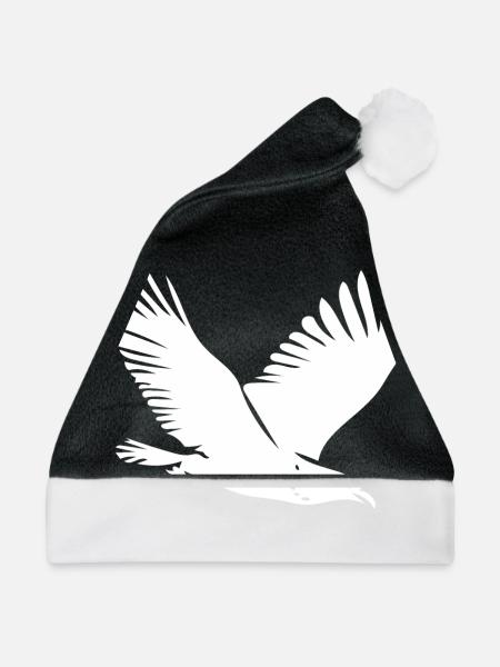 Vogel im Flug - Weihnachtsmütze - Schwarz/Weiß - Vorne