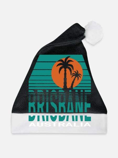 BRISBANE - Weihnachtsmütze - Schwarz/Weiß - Vorne