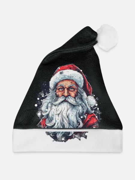 Weihnachtsmann - Weihnachtsmütze - Schwarz/Weiß