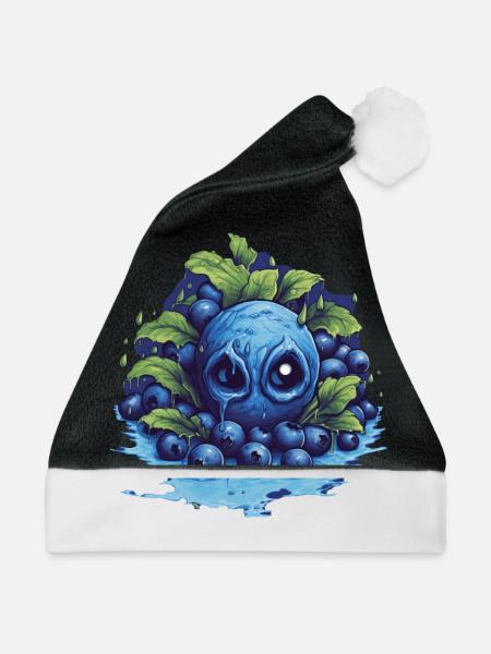 Blaubeere - Weihnachtsmütze - Schwarz/Weiß