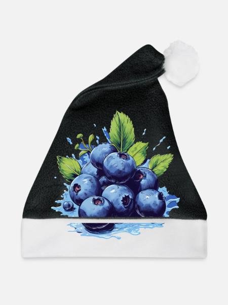 Blaubeere - Weihnachtsmütze - Schwarz/Weiß