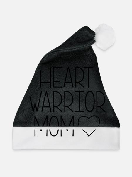 HEART WARRIOR MOM - Weihnachtsmütze - Schwarz/Weiß
