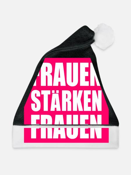 frauen stärken frauen - Weihnachtsmütze - Schwarz/Weiß