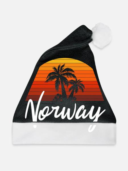 norway - Weihnachtsmütze - Schwarz/Weiß - Vorne