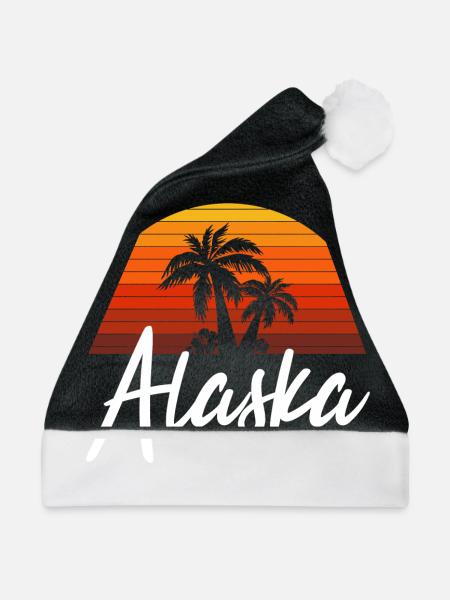 alaska - Weihnachtsmütze - Schwarz/Weiß - Vorne