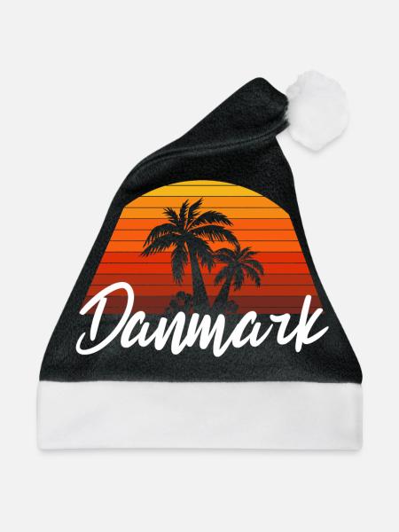 danmark - Weihnachtsmütze - Schwarz/Weiß