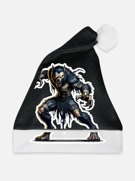 Werwolf - Weihnachtsmütze - Schwarz/Weiß