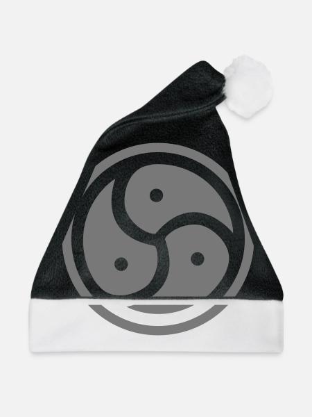 Triskele / Triskel - Weihnachtsmütze - Schwarz/Weiß