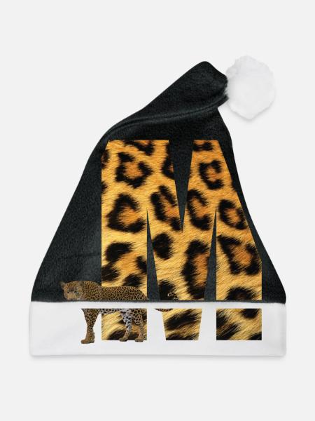 leopard m - Weihnachtsmütze - Schwarz/Weiß